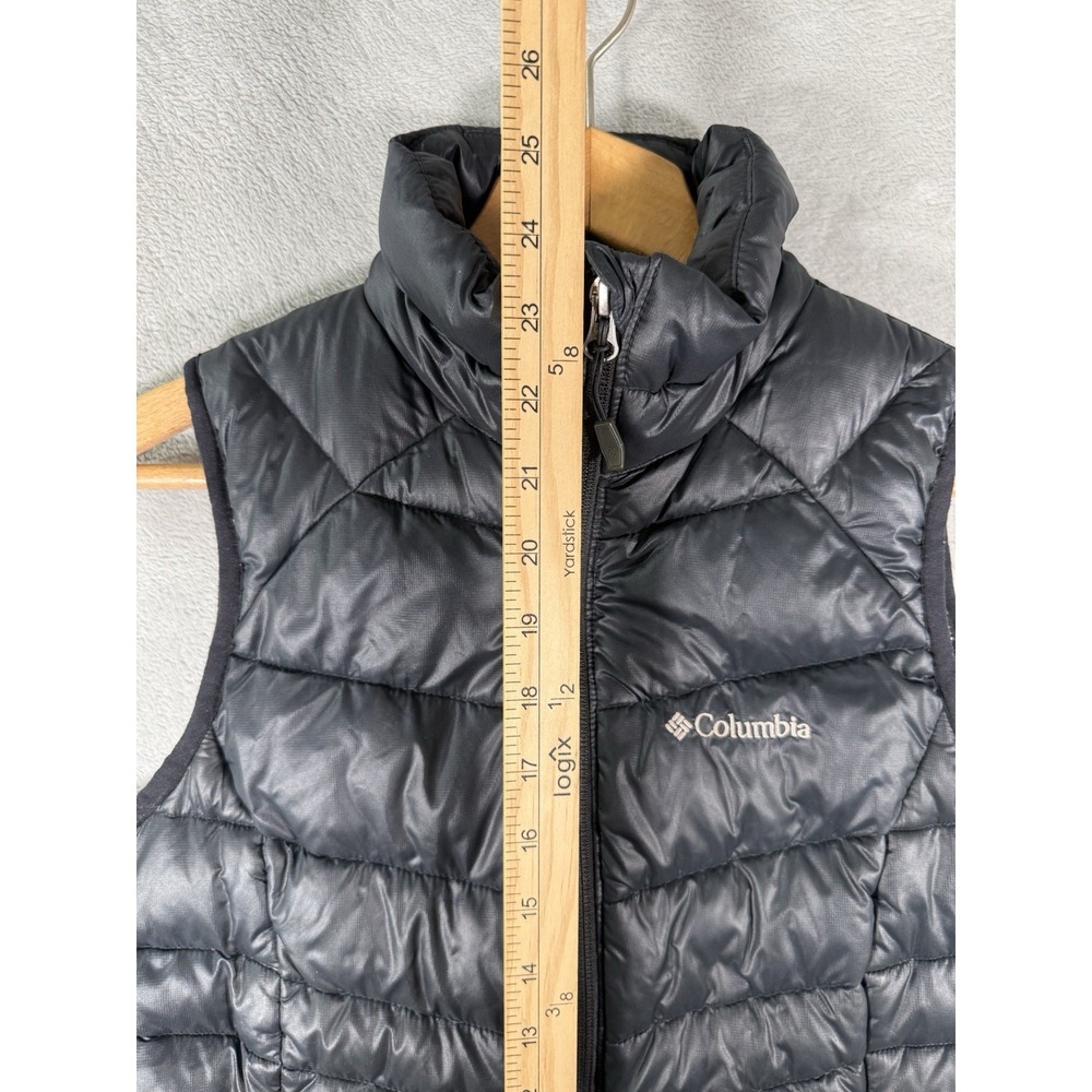 Columbia‎ Vest Womens XS Black 650TD Puffer Omni Heat Turbodown Full Zip - Picture 7 of 16